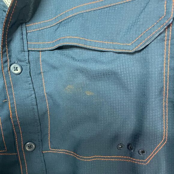 5 for $25🔥Columbia Houston Astros Navy Button Front Shirt Medium - Picture 4 of 8